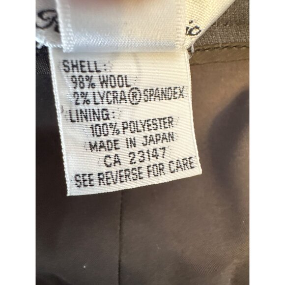 Talbots Italian Wool Blend High Rise Pleated Trousers Gray Professional Pants - Picture 4 of 16